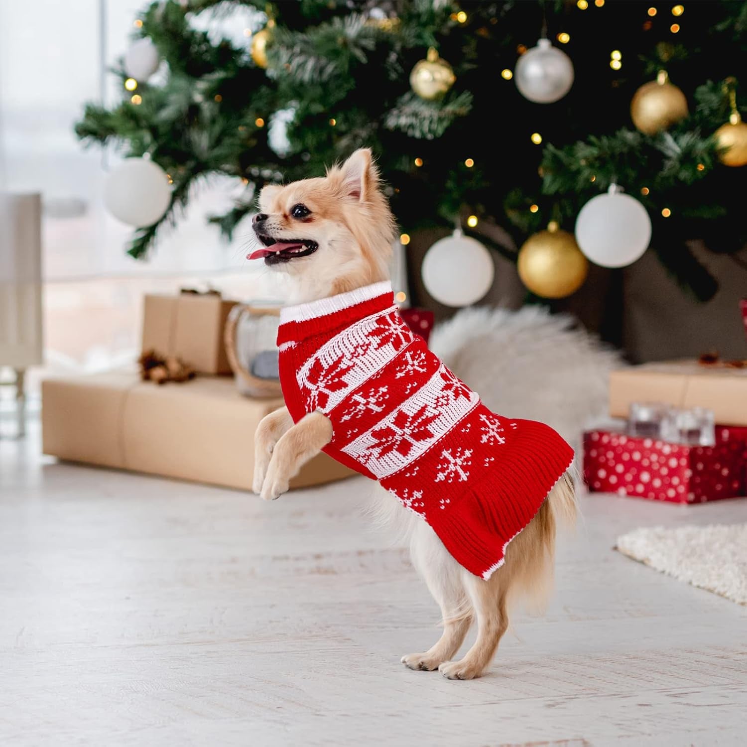 2 Pack Dog Christmas Dress Warm